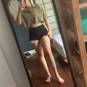 Cropped Polo Shirt